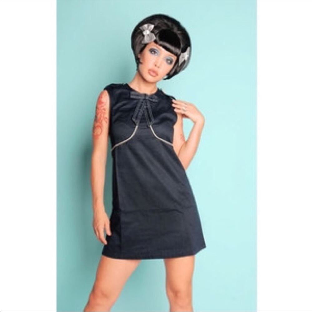 Navy blue (dark) Nine to Five mini dress (Dear Creatures) size M (ModCloth)